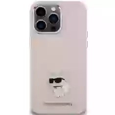 Чохол Karl Lagerfeld Silicone Choupette Metal Pin для iPhone 15 Plus Pink (KLHCP15MSMHCNPP)