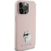 Чехол Karl Lagerfeld Silicone Choupette Metal Pin для iPhone 15 Pro Pink (KLHCP15LSMHCNPP)
