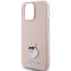 Чехол Karl Lagerfeld Silicone Choupette Metal Pin для iPhone 15 Pro Pink (KLHCP15LSMHCNPP)