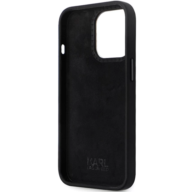 Чохол Karl Lagerfeld Silicone C Metal Pin для iPhone 13 Pro Max Black (KLHCP13XSMHCNPK)
