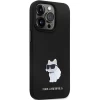 Чехол Karl Lagerfeld Silicone C Metal Pin для iPhone 14 Pro Max Black (KLHCP14XSMHCNPK)