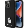 Чохол Karl Lagerfeld Silicone Choupette Metal Pin для iPhone 15 Pro Black (KLHCP15LSMHCNPK)