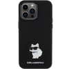 Чехол Karl Lagerfeld Silicone Choupette Metal Pin для iPhone 15 Pro Black (KLHCP15LSMHCNPK)