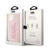 Чехол Karl Lagerfeld 3D Rubber Glitter Logo для iPhone 15 Pink (KLHCP15S3DMBKCP)