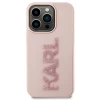 Чехол Karl Lagerfeld 3D Rubber Glitter Logo для iPhone 15 Pro Pink (KLHCP15L3DMBKCP)