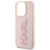 Чехол Karl Lagerfeld 3D Rubber Glitter Logo для iPhone 15 Pro Pink (KLHCP15L3DMBKCP)