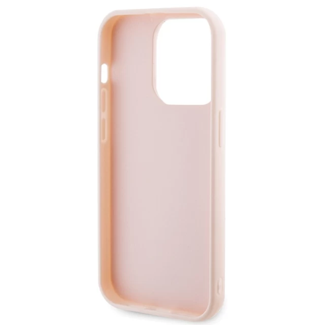 Чохол Karl Lagerfeld 3D Rubber Glitter Logo для iPhone 15 Pro Pink (KLHCP15L3DMBKCP)