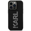 Чехол Karl Lagerfeld 3D Rubber Glitter Logo для iPhone 15 Pro Black (KLHCP15L3DMBKCK)