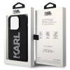 Чохол Karl Lagerfeld 3D Rubber Glitter Logo для iPhone 15 Pro Black (KLHCP15L3DMBKCK)