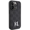 Чехол Karl Lagerfeld Leather Monogram Hot Stamp Metal Logo для iPhone 15 Pro Black (KLHCP15LPKLPKLK)