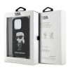Чехол Karl Lagerfeld Crossbody Silicone Ikonik для iPhone 15 Pro Max Black (KLHCP15XSCBSKNK)