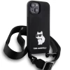 Чохол Karl Lagerfeld Crossbody Silicone Choupette для iPhone 15 Black (KLHCP15SSCBSCNK)