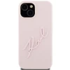 Чехол Karl Lagerfeld Silicone Karl Script для iPhone 15 Pink (KLHCP15SSKSBMCP)