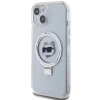 Чохол Karl Lagerfeld Ring Stand Choupette Head для iPhone 15 White with MagSafe (KLHMP15SHMRSCHH)