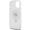 Чохол Karl Lagerfeld Ring Stand Choupette Head для iPhone 15 White with MagSafe (KLHMP15SHMRSCHH)