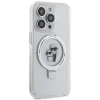 Чехол Karl Lagerfeld Ring Stand Karl&Choupette для iPhone 13 Pro Max White with MagSafe (KLHMP13XHMRSKCH)