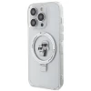 Чехол Karl Lagerfeld Ring Stand Karl&Choupettte для iPhone 15 Pro Max White with MagSafe (KLHMP15XHMRSKCH)