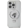 Чехол Karl Lagerfeld Ring Stand Karl&Choupettte для iPhone 15 Pro Max White with MagSafe (KLHMP15XHMRSKCH)