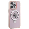 Чохол Karl Lagerfeld Ring Stand Karl&Choupettte для iPhone 15 Pro Pink with MagSafe (KLHMP15LHMRSKCP)