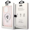 Чехол Karl Lagerfeld Ring Stand Karl&Choupettte для iPhone 15 Pro Pink with MagSafe (KLHMP15LHMRSKCP)