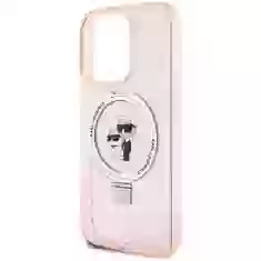 Чохол Karl Lagerfeld Ring Stand Karl&Choupettte для iPhone 15 Pro Max Pink with MagSafe (KLHMP15XHMRSKCP)
