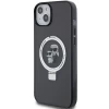 Чохол Karl Lagerfeld Ring Stand Karl&Choupette для iPhone 15 | 14 | 13 Black with MagSafe (KLHMP14SHMRSKCK)