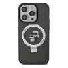 Чехол Karl Lagerfeld Ring Stand Karl&Choupette для iPhone 14 Pro Max Black with MagSafe (KLHMP14XHMRSKCK)