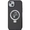 Чехол Karl Lagerfeld Ring Stand Karl&Choupettte для iPhone 15 Black with MagSafe (KLHMP15SHMRSKCK)