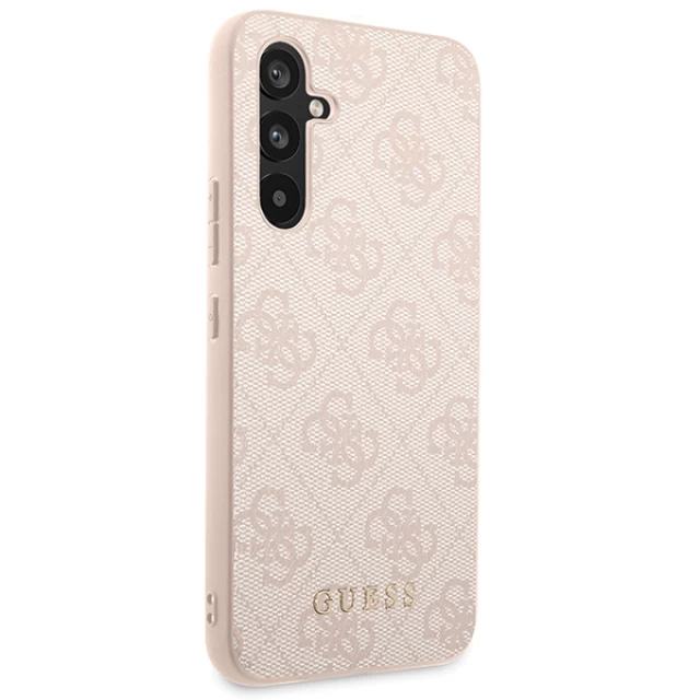 Чохол Guess 4G Metal Gold Logo для Samsung Galaxy A54 (A546) Pink (GUHCSA54G4GFPI)