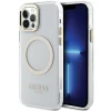 Чохол Guess Metal Outline для iPhone 12 | 12 Pro Gold with MagSafe (GUHMP12MHTRMD)