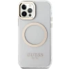 Чохол Guess Metal Outline для iPhone 12 | 12 Pro Gold with MagSafe (GUHMP12MHTRMD)