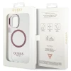 Чехол Guess Metal Outline для iPhone 12 | 12 Pro Pink with MagSafe (GUHMP12MHTRMP)