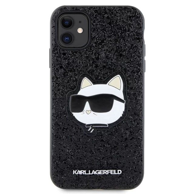 Чохол Karl Lagerfeld Glitter Choupette Patch для iPhone 11 | XR Black (KLHCN61G2CPK)