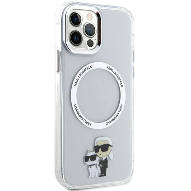 Чехол Karl Lagerfeld Karl & Choupette для iPhone 12 | 12 Pro Transparent with MagSafe (KLHMP12MHNKCIT)