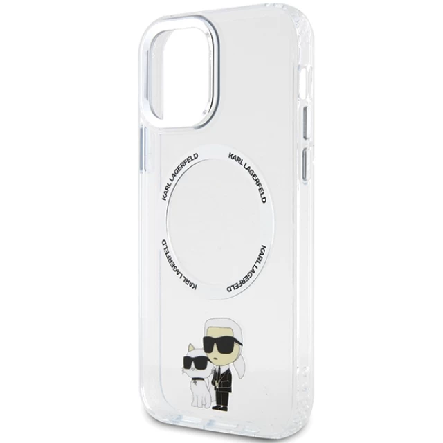 Чохол Karl Lagerfeld Karl & Choupette для iPhone 12 | 12 Pro Transparent with MagSafe (KLHMP12MHNKCIT)