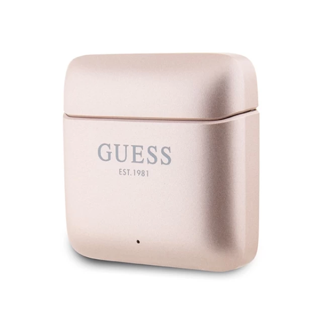 Бездротові навушники Guess Printed Logo TWS Rose Gold (GUTWSSU20ALEGP)