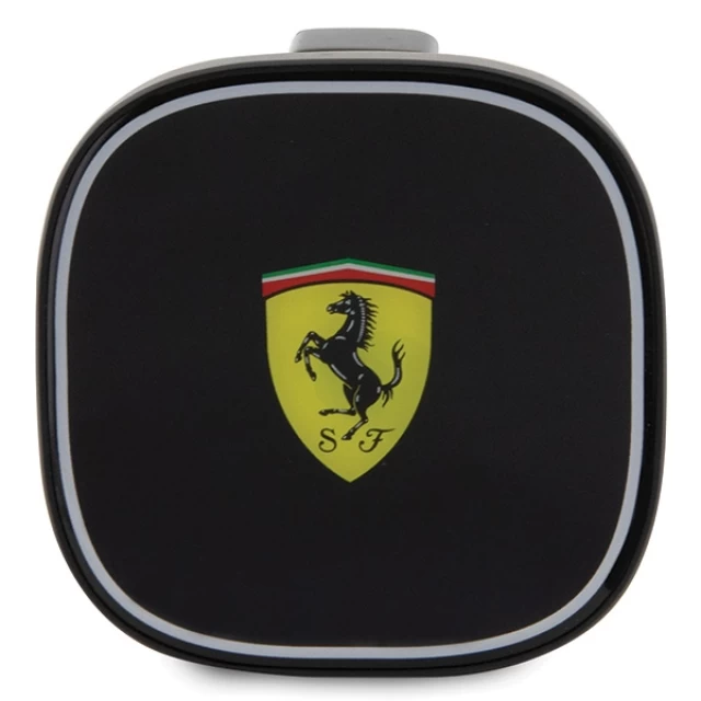 Автодержатель с функцией беспроводной зарядки Ferrari 2023 Collection 15W Black with MagSafe (FECHMGLK)