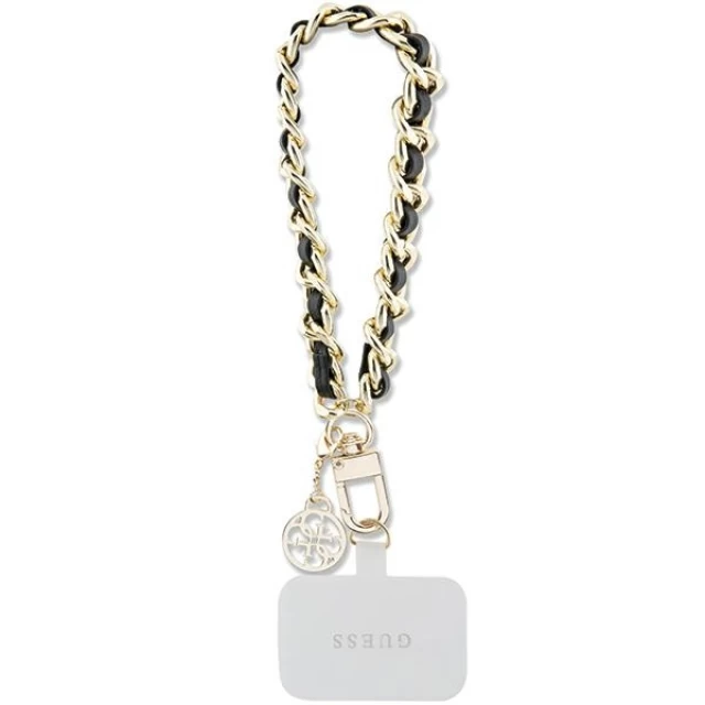 Універсальний ремінець Guess Saffiano Chain 4G Charm Black (GUOUCHSAMC4K)