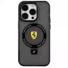 Чехол Ferrari Ring Stand 2023 Collection для iPhone 15 Black with MagSafe (FEHMP15SUSCAK)