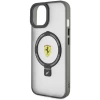 Чехол Ferrari Ring Stand 2023 Collection для iPhone 15 Transparent with MagSafe (FEHMP15SUSCAH)