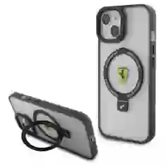 Чохол Ferrari Ring Stand 2023 Collection для iPhone 15 Plus | 14 Plus Transparent with MagSafe (FEHMP15MUSCAH)