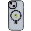 Чехол Ferrari Ring Stand 2023 Collection для iPhone 15 Plus | 14 Plus Transparent with MagSafe (FEHMP15MUSCAH)