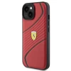 Чохол Ferrari Twist Metal Logo для iPhone 15 Red (FEHCP15SPTWR)