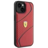 Чехол Ferrari Twist Metal Logo для iPhone 15 Red (FEHCP15SPTWR)