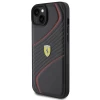 Чехол Ferrari Twist Metal Logo для iPhone 15 Plus Black (FEHCP15MPTWK)