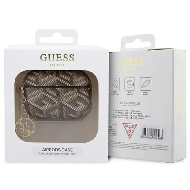 Чохол Guess GCube Charm для AirPods Pro 2 Brown (GUAP2PGCE4CW)