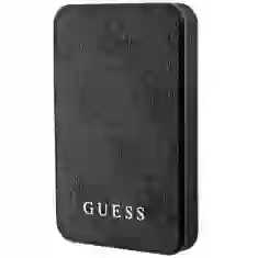 Портативное зарядное устройство Guess 4G Leather Metal Logo 15W 5000 mAh Black (GUPB5LP4GEGK)