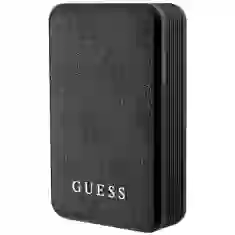 Портативное зарядное устройство Guess 4G Leather Metal Logo 10000mAh 18W Black (GUPB10DP4GEGK)