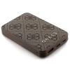 Портативний зарядний пристрій Guess 4G Leather Metal Logo 15W 5000 mAh Brown (GUPB5LP4GEGW)