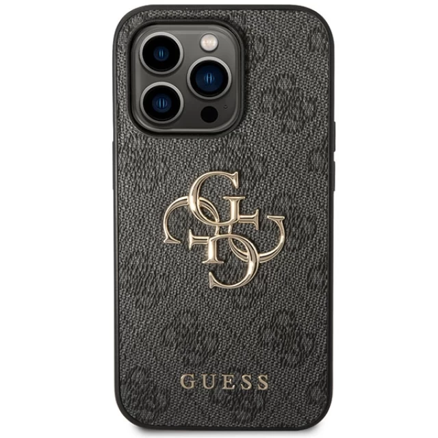 Чохол Guess 4G Big Metal Logo для iPhone 15 Pro Grey (GUHCP15L4GMGGR)